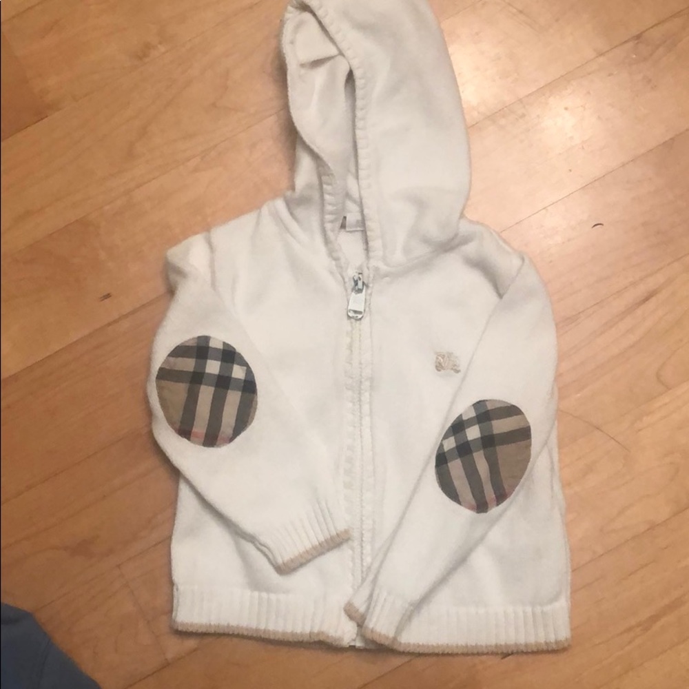 Burberry baby sweater with hood